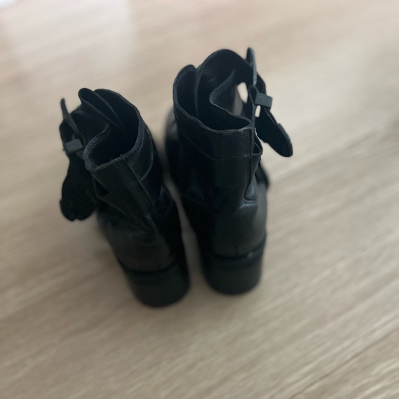Topshop black buckle boots size 38 - Picture 3 of 3